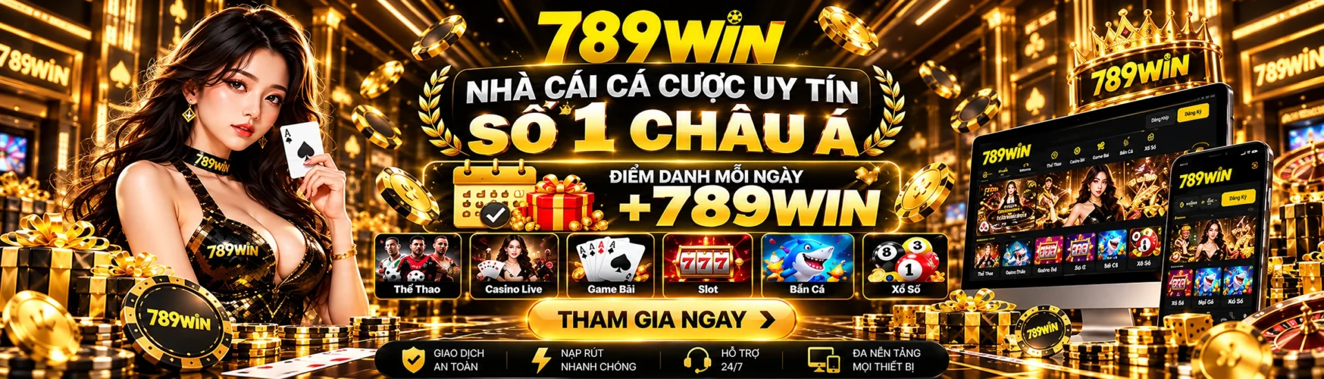 Banner nhà cái uy tín 789win